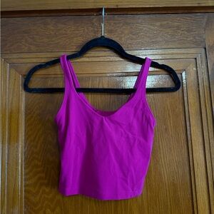 Lululemon Athletica Fuchsia Crop Top